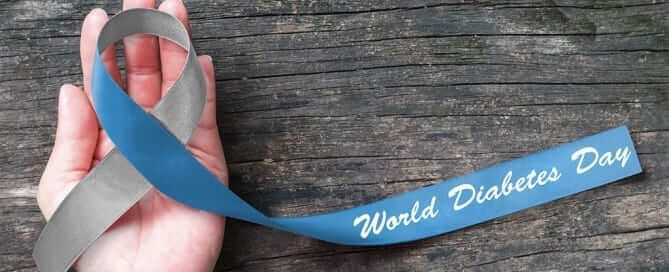 world diabetes day ribbon