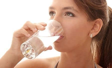 Woman Drinking Water