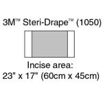 3M Steri Drape Incise Drape Overall 32x17 inch Box of 10 thumbnail