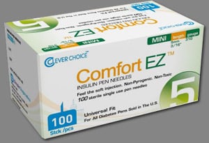 Clever Choice ComfortEZ Insulin Syringes & Pen Needles | American ...