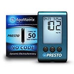 AgaMatrix Presto Blood Glucose Meter Kit Combo
