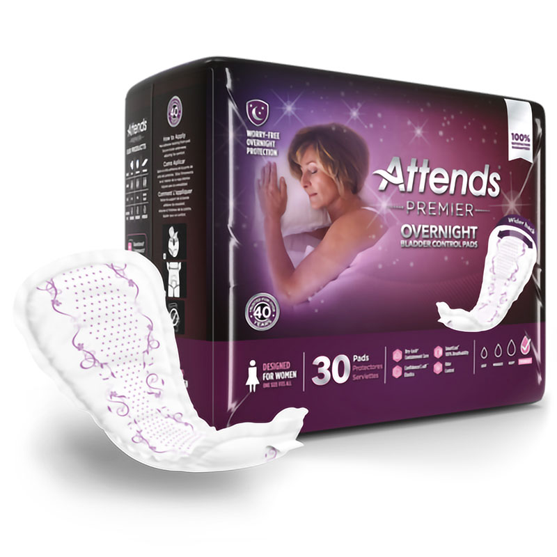 Attends Premier Overnight Bladder Control Pads