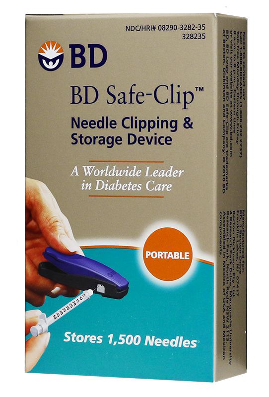 Sharps Collector, for Insulin needles, BD Safe-Clip, up to 1,500
