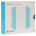 Coloplast Comfeel Plus Transparent Thin Hydrocolloid Dressing 4x4 inch Box of 10 thumbnail