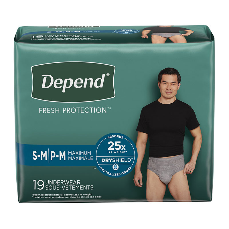 Depend Maximum Absorbency Underwear for Men small/medium, 28