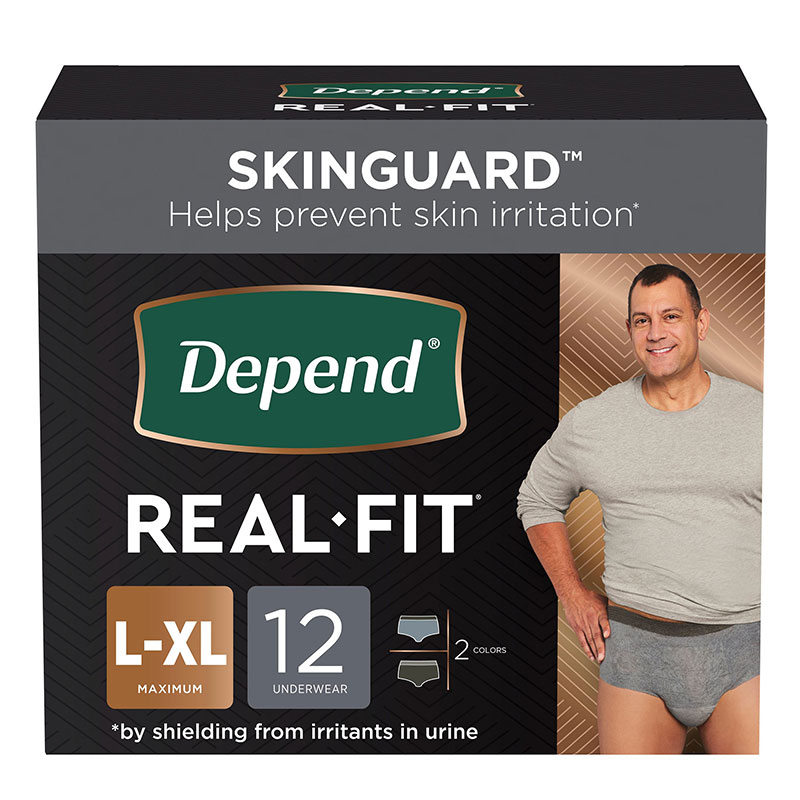 Depend Real Fit Underwear - Large/XL - 12s