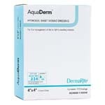 DermaRite AquaDerm Hydrogel Sheet Wound Dressing 4x4 inch Box of 10 thumbnail