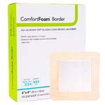 DermaRite ComfortFoam Border Foam Wound Dressing with Adhesive 4x4 inch Box of 10 thumbnail