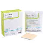 DermaRite ComfortFoam Soft Silicone Foam Dressing Non-Border 4x4 inch Box of 10 thumbnail