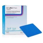 DermaRite DermaBlue+ Foam Transfer Antimicrobial Foam Dressing 4x4 Box of 10 thumbnail