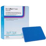 DermaRite Dermablue+ Foam Wound Dressing 4x5x0.25 inch Box of 10 thumbnail