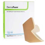 DermaRite DermaFoam Waterproof Wound Dressing Heel & Elbow Box of 5 thumbnail