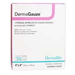 DermaRite DermaGauze Hydrogel Impregnated Dressing 4x4 inch Box of 15 thumbnail