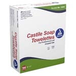 Dynarex Castile Soap Towelette 5x7 inch Box of 100 thumbnail