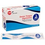 Dynarex Sterile Senior Tongue Depressor 6x0.75 inch Box of 100 thumbnail