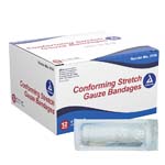 Dynarex Stretch Gauze Bandage 4inx4yds Sterile Box of 12 thumbnail