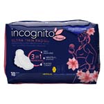 First Quality Incognito by Prevail 3-IN-1 Feminine Pad Regular Ultra Thin Pad Case of 72 thumbnail