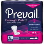 First Quality Prevail Bladder Control Pads Overnight Absorbency 16 inch Case of 120 thumbnail