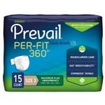 First Quality Prevail Per-Fit 360 Incontinence Briefs Maximum Plus X-Large 58-70 inch Case of 60 thumbnail