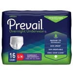 First Quality Prevail Unisex Overnight Underwear Small/Medium 34x46 inch Package of 16 thumbnail