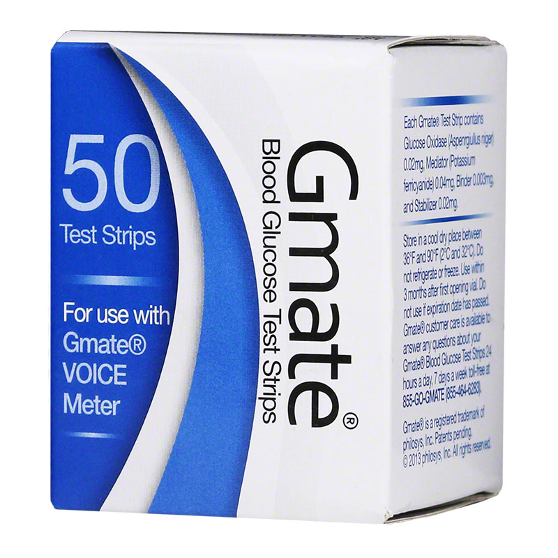 test glucose blood time Gmate Test Glucose 50/bx Voice  Glucose Test Strips Blood