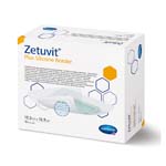 Hartmann Zetuvit Plus Silicone Border Superabsorbent Dressing 5x5 inch Box of 10 thumbnail