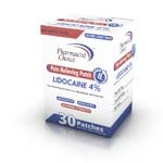 Pharmacist Choice Lidocaine 4% Pain Relieving Patch Box of 30 thumbnail