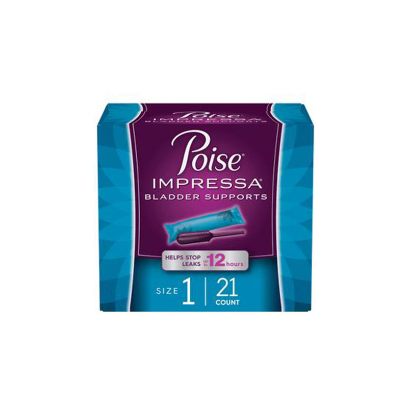 Kimberly Clark 49618 - Poise Impressa Bladder Supports, Size 1, 21 Count