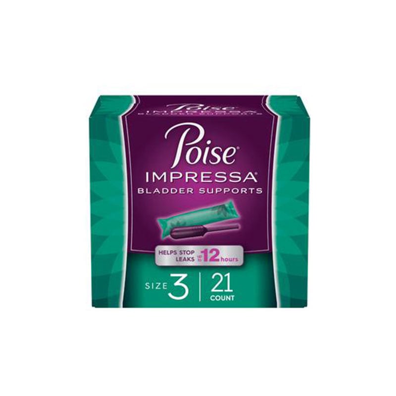 Kimberly Clark 49620 - Poise Impressa Bladder Supports, Size 3, 21 Count