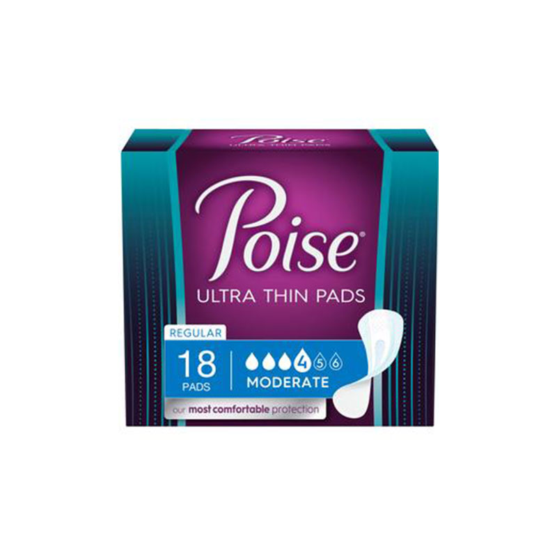 Poise Ultra-Thin Incontinence Pads - Moderate Absorbency