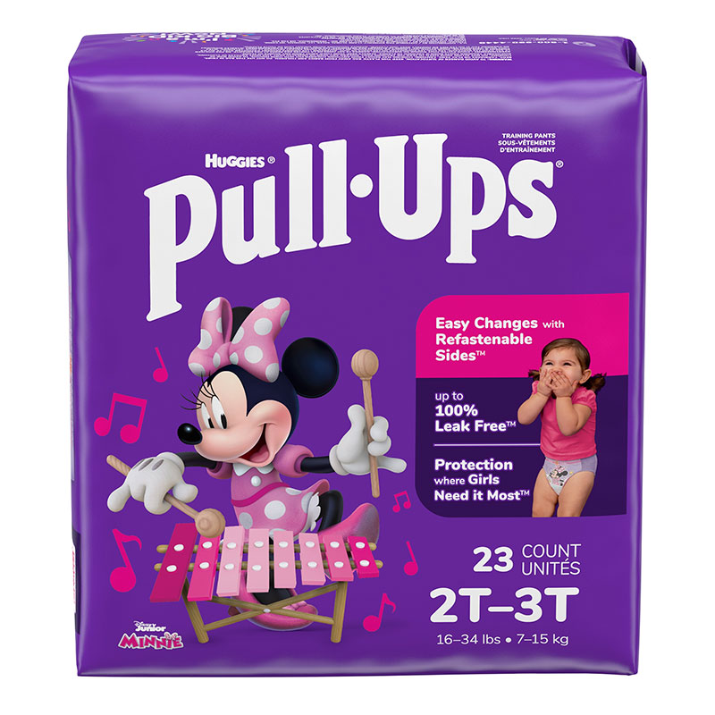 Pull-Ups Learning Designs Girls' Training Pants 2T-3T Package of 23