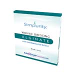 Safe N Simple Simpurity Silver Alginate 8x8 inch Pad Box of 10 thumbnail