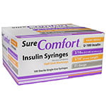SureComfort U-100 Half Unit Insulin Syringes
