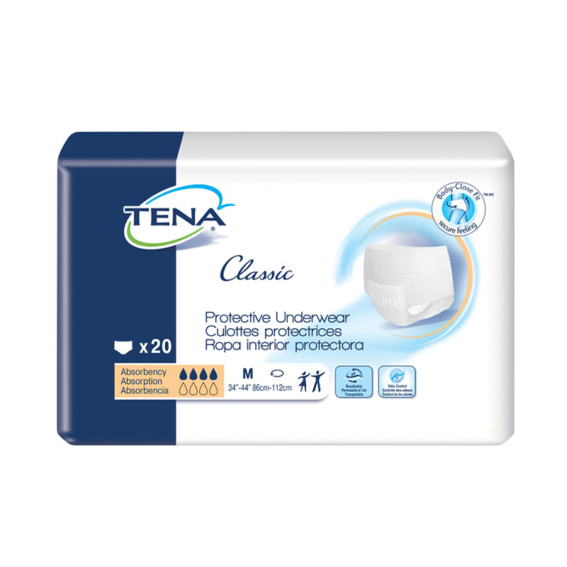 TENA Classic Protective Underwear 34in-47in Medium - 20ct | ADW Diabetes
