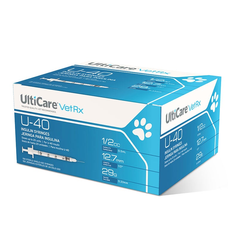 Buy Ulticare Pet Insulin Syringes 29 Gauge 1 2 Cc Box Of 100 Online